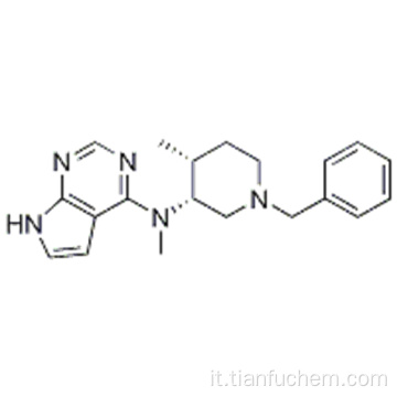 7H-pirrolo [2,3-d] pyriMidin-4-aMine, N-Methyl-N - [(3R, 4R) -4-Methyl-1- (fenylMethyl) -3-piperidinyl] - CAS 477600-73-0